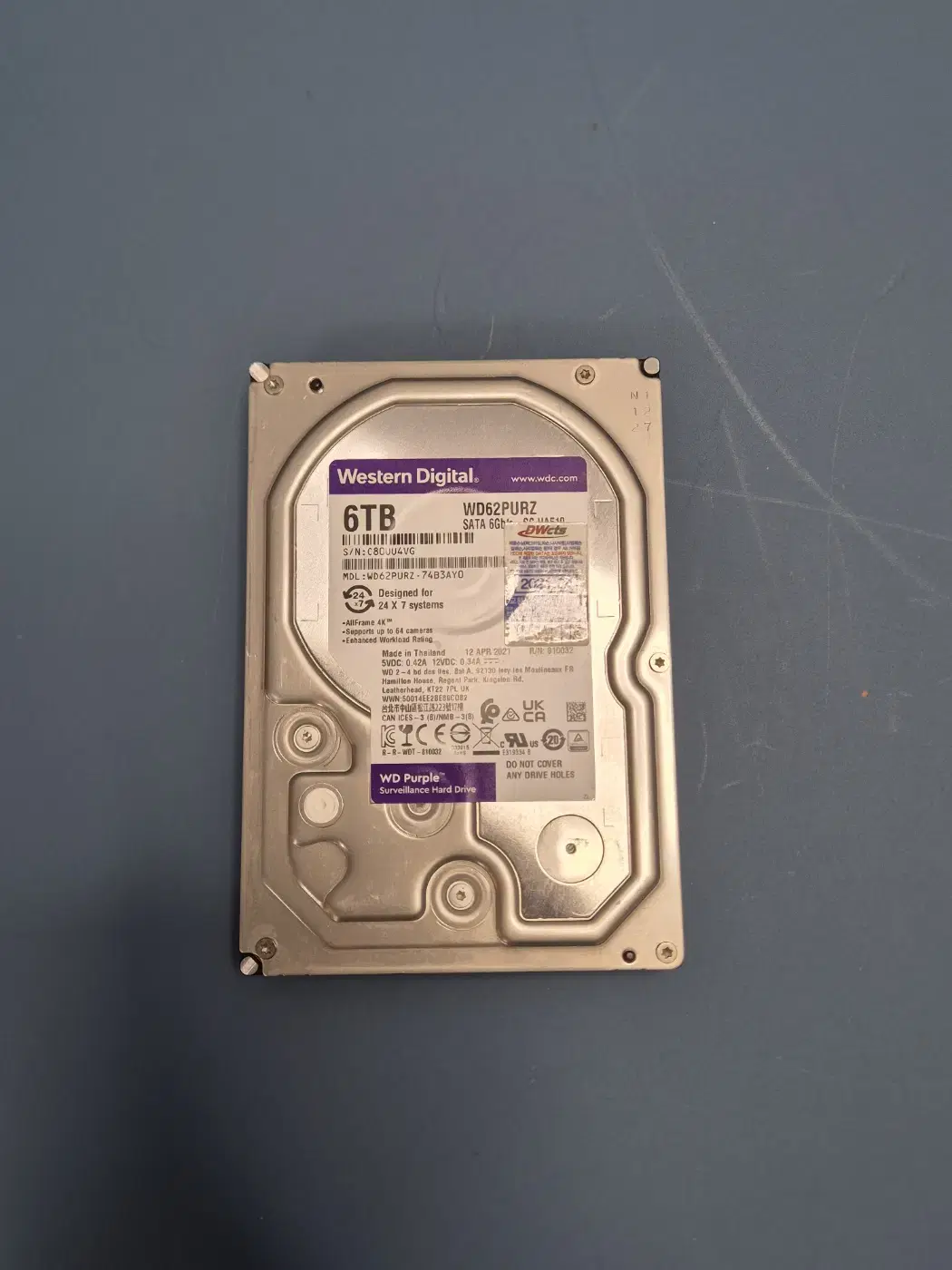 WD 웨스턴디지탈 6TB 6테라 SATA HDD 하드 판매